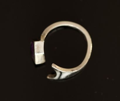 MODERNISTE 925/°° silver ring set with a...
