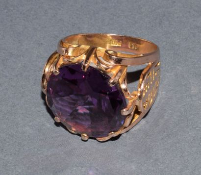 IMPOSSIVE RING in 14K (585 /°°) yellow gold,...