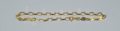 BRACELET in 18K (750/°°) yellow gold, fancy...
