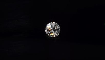 BRILLIANT SIZE DIAMOND on paper, D/E color...