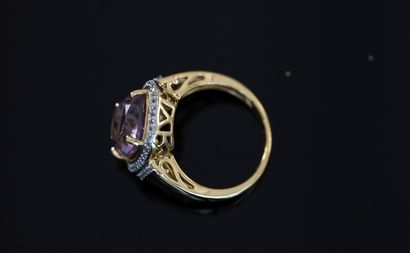 925/°° gold-plated silver (vermeil) ring...
