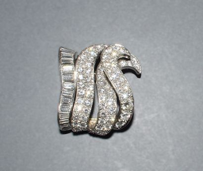 18K (750/°°) white gold and 900/°°° platinum...