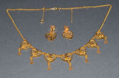 AC - JEWELRY in 21K yellow gold (875 /°°)...