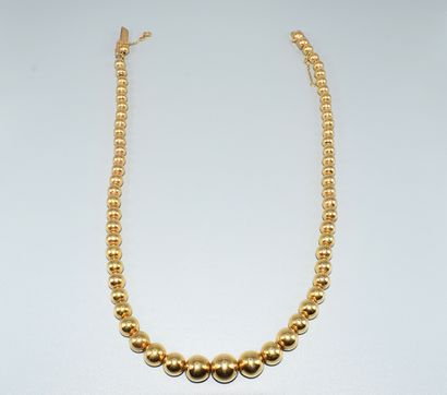 IMPORTANT NECKLACE in 18K (750/°°) yellow...