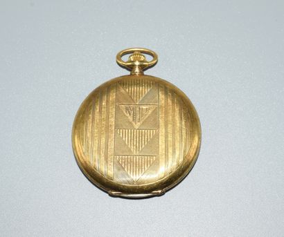 MONTRE SAVONNETTE GOUSSET en or jaune 18K...