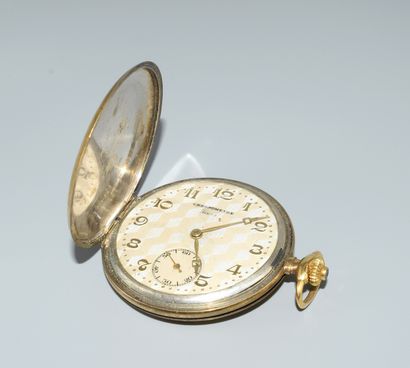 MONTRE SAVONNETTE GOUSSET en or jaune 18K...