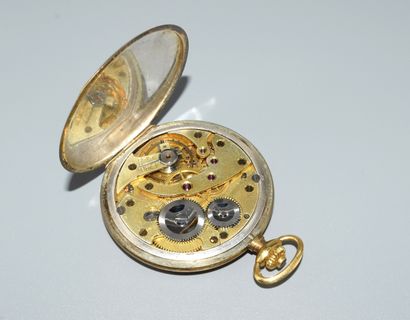 MONTRE SAVONNETTE GOUSSET en or jaune 18K...