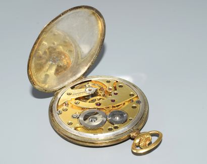 MONTRE SAVONNETTE GOUSSET en or jaune 18K...
