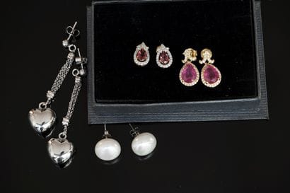925/°° silver and gilt silver SET comprising...