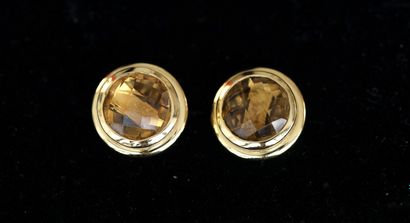Pair of 925/°° gilt silver (vermeil) EARRINGS...