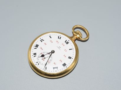 OMEGA - MONTRE GOUSSET en or jaune 18K (750/°°),...