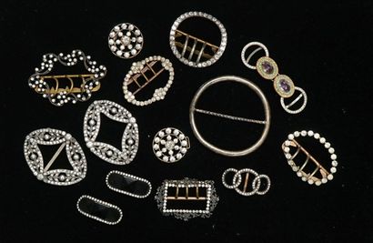 FANTAISIE - SET in silver-plated metal and...