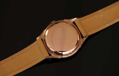 MORTIMA - MONTRE bracelet en acier doré rose,...