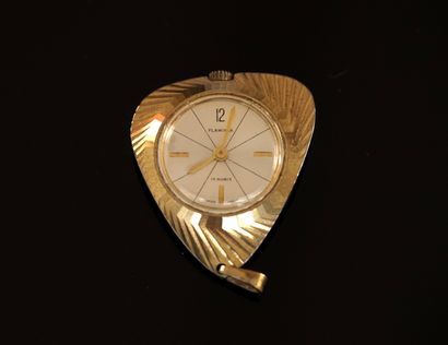FLAMINIA - MONTRE DE COL vintage 70' en métal...