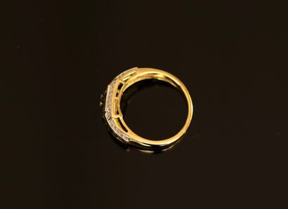 925/°° gold-plated silver (vermeil) ring...