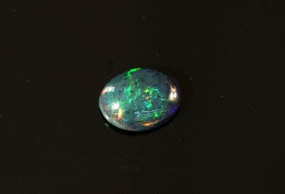 Oval cabochon OPAL on paper for 10.6cts,...