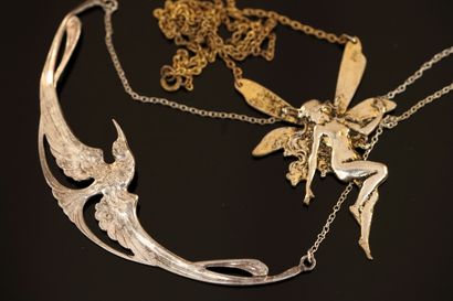 GOLD- or silver-plated metal SET including...