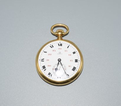 OMEGA - MONTRE GOUSSET en or jaune 18K (750/°°),...
