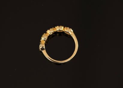 925/°° gold-plated silver garter ring set...