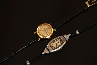 MOVADO et TISSOT - 2 MONTRES bracelet de...