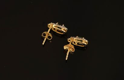 PAIR OF 925/°° gold-plated silver earrings...