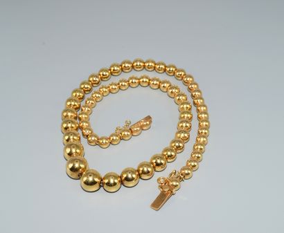 IMPORTANT NECKLACE in 18K (750/°°) yellow...