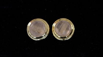 PAIR OF 925/°° gilded silver (vermeil) EARRINGS...