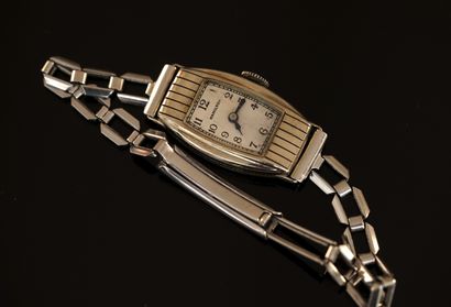HAMILTON - MONTRE bracelet de dame en acier,...