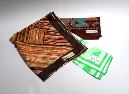CARDIN, CARVEN and ESTEREL - SET of 2 scarves...