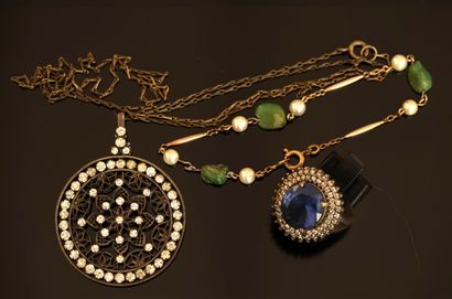 FANTAISIE - Silver-plated metal SET including...