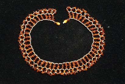FANTAISIE - COLLERETTE necklace of small...