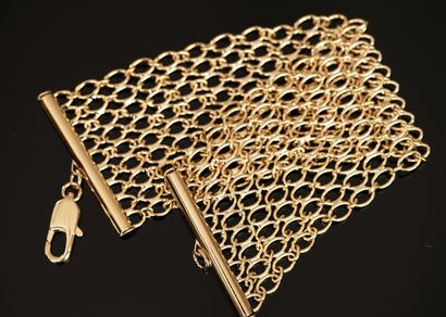 BRACELET ceinture en plaqué or à maillons...