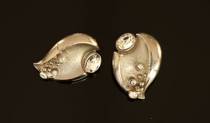 CHRISTIAN LACROIX - Pair of silver-plated...