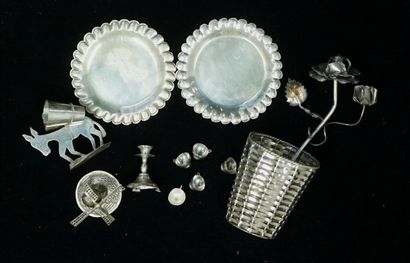 ENSEMBLE en argent 925/°° et min 800/°° comprenant...