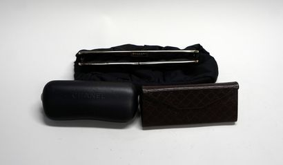 BULGARI Parfums, black fabric pouch. Includes...