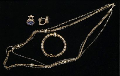 FANTAISIE - Gilded and blackened metal SET...