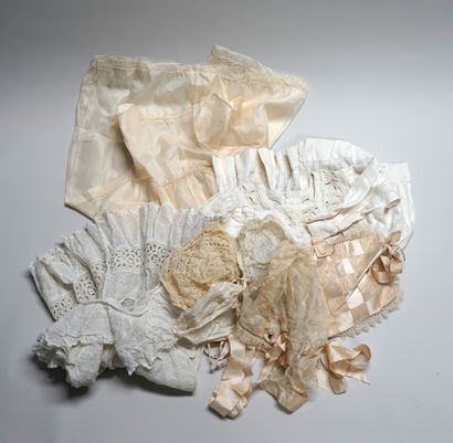 SET of antique cotton, lace and miscellaneous...
