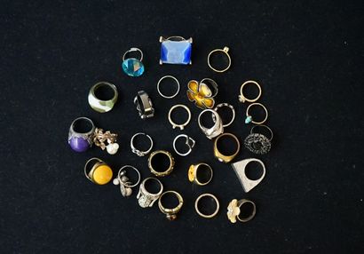 FANTAISIE - SET OF silver- or gold-plated...