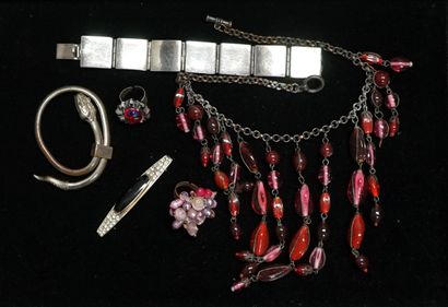 FANTAISIE - SET in silver-plated or patinated...