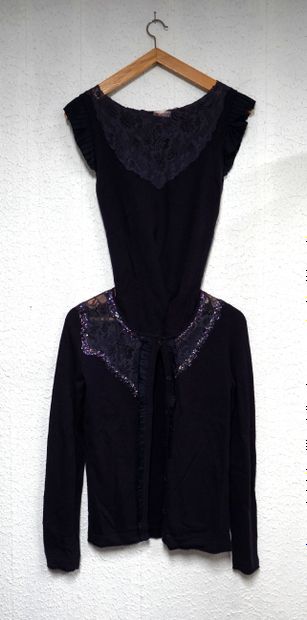 CHRISTIAN LACROIX Bazar - TWIN SET in purple...