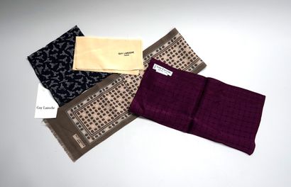 GUY LAROCHE - 3 POCKETS and 1 small stole...