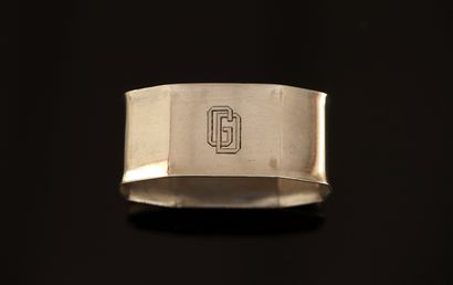 BOULENGER - ROND DE SERVIETTE octogonal en...