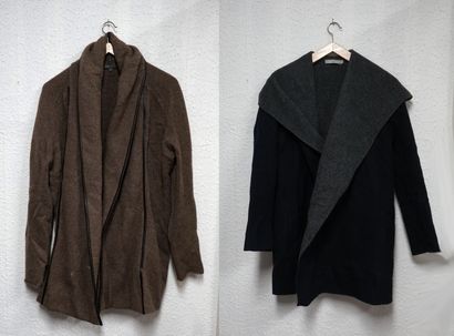 VINCE - SET including 1 long brown wool,...