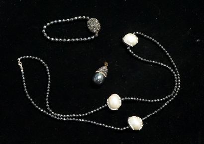 FANTAISIE - Silver-plated metal SET including...