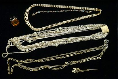 FANTAISIE - Gilded metal ENSEMBLE including...