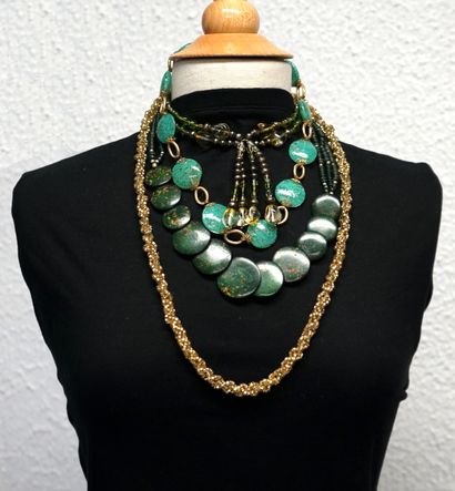 FANTAISIE - SET of 7 silver- or gold-plated...
