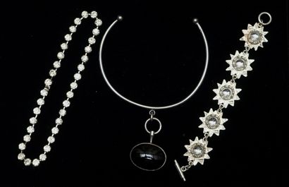 silver-plated set including 1 BACELET 
