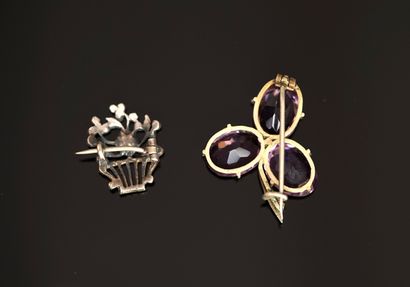 Silver, boar hallmark, and gilt metal SET...