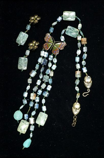 LOULOU DE LA FALAISE - SET including 1 CRAVATE...