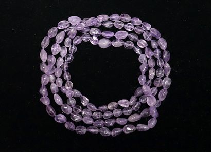 SAUTOIR without clasp made of light purple...